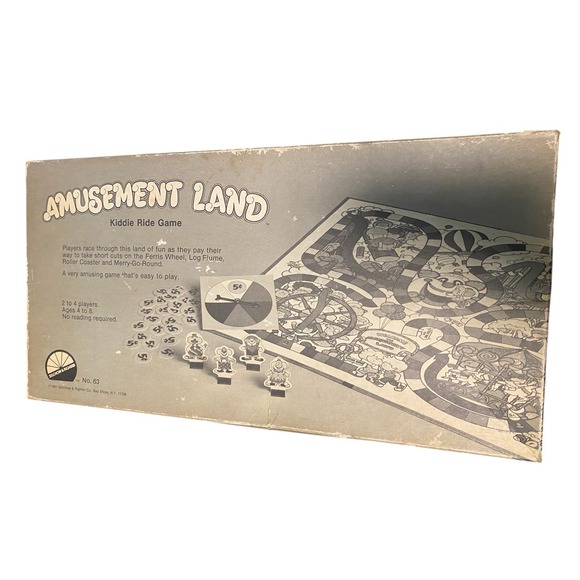 Amusement Land Kiddie Ride Game Like Candyland 1981 Vintage‎ Board Game Complete - Picture 5 of 6
